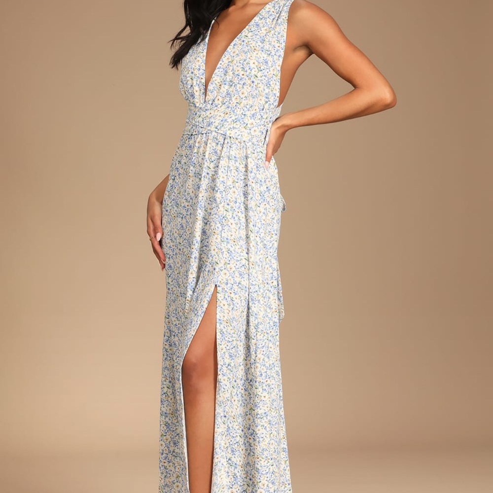 Lulus floral maxi dress